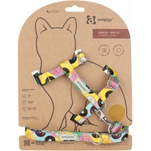 Amiplay Postroj pre mačku s vodítkom BeHappyCat Donut M
