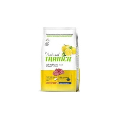 Trainer Natural Small and Toy Adult, hovädzie a ryža 2 kg