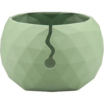 Pro Háčkování Miska na klubíčko LOW POLY, L olive powder