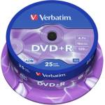 Verbatim Медия, Verbatim DVD-R AZO 4.7GB 16X MATT SILVER SURFACE (25 PACK) (43522) - megamag