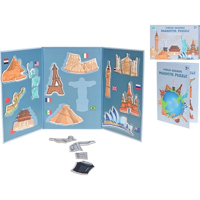 Mikro Trading Puzzle magnetické Světové památky 35 dílků