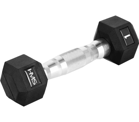 HMS PREMIUM Hexagonální jednoručka 1 kg