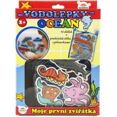 Teddies Vodolepky Moje první zvířátka oceán pěnová sada se síťkou 12ks