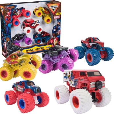 Monster Jam multibalení kovových Monster Trucků superhrdinové Marvel 1:64