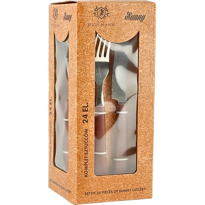 Súprava príborov Karl Hausmann SUNNY BROWN 24 ks