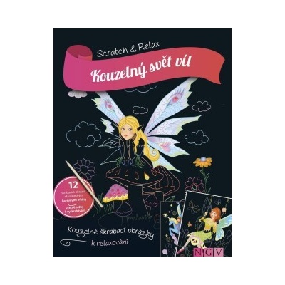 Kouzelný svět víl Kouzelné škrabací obrázky k relaxování – Zboží Dáma