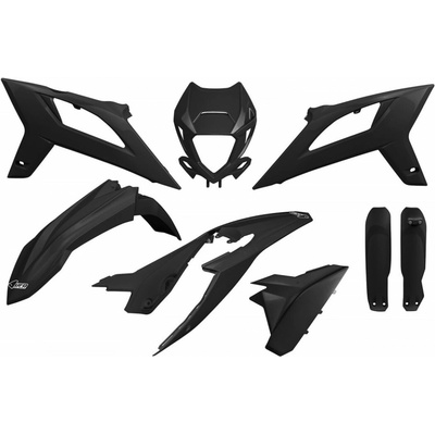 UFO kompletní sada plastů (FULL KIT) s kryty tlumičů BETA RR 125 / 250 / 300 / 350 / 400 / 450 20-22 barva černá