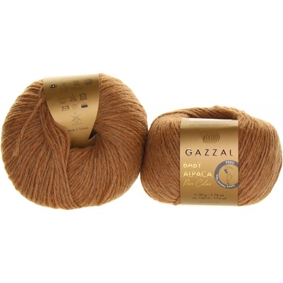 Gazzal Baby Alpaca Pure Color 6455 hnědá