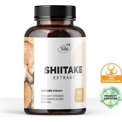 Sibi Shiitake extrakt 500 mg 90 kapslí