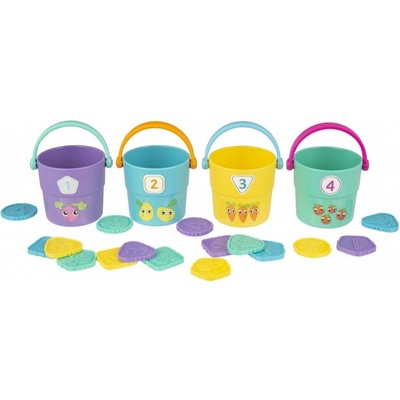 Playgro Počítání s barevnými skládacími kyblíčky