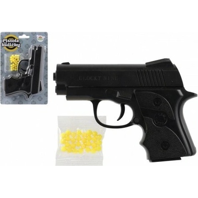 Teddies Pištoľ na guličky plast 14cm + guličky