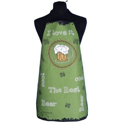 Forbyt Zástěra Pivo zelená