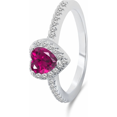 Brilio Silver stříbrný prsten Srdce RI047WR