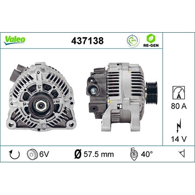 VALEO Alternátor 437138