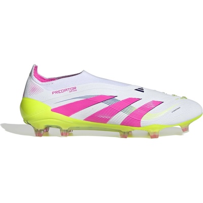 Adidas Футболни бутонки Adidas Predator Elite Laceless Firm Ground Football Boots - White/Pink