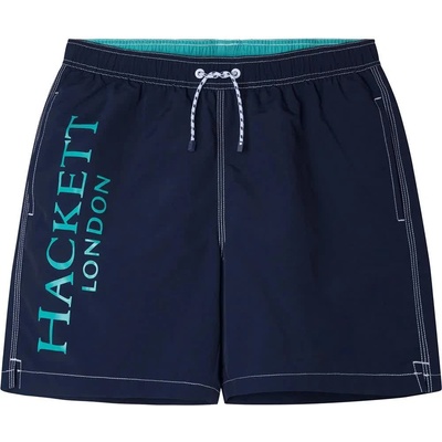 Hackett Бански гащета Hackett Branded Volley swimming shorts - Blue (Navy Blazer)