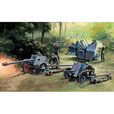 Italeri GERMAN GUNS SET: PAK35 PAK40 FLAK38 IT 7026 1:72