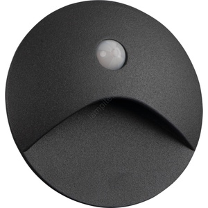 Kanlux 39125 - LED осветително тяло за стълби с сензор EXIN 2, 5W/230V 3000K IP65, антрацит, кръгло (KX2642)