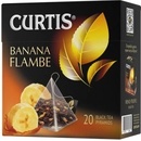 Curtis černý čaj Banana Flambe pyramidové sáčky 20 x 1,8 g