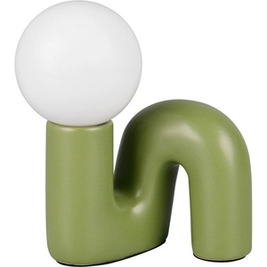 Reality Зелена керамична настолна лампа (височина 21, 5 cm) Quinn - Reality (R56821015)