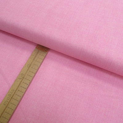 Bavlněné plátno - růžová lněná půda - šíře 150cm