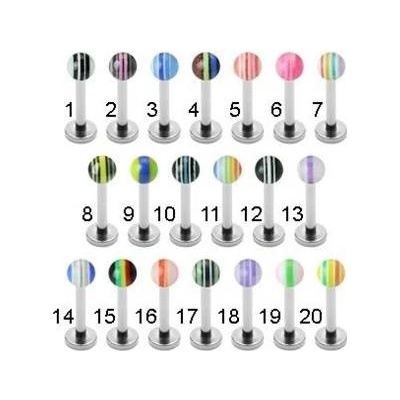 Šperky4U piercing do brady labreta LB01041