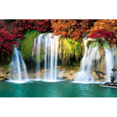 DIMEX ART Флизелинов фототапет красив есенен водопад 375 x 250 см