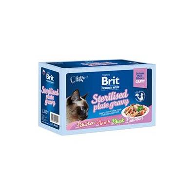 Brit Premium Cat Delicate Fillets in Gravy Family Plate Sterilised 12 x 85 g