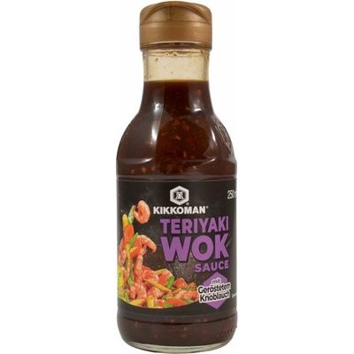 Kikkoman Teriyaki Wok omáčka s pečeným česnekem, 250 ml