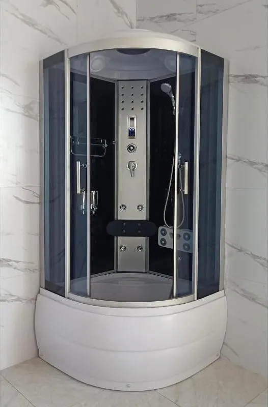 Inter Ceramic Хидромасажна душ кабина "ЛЮБОВ" ICSH 701-1 NEW 100*100, 100x100x215см, 5мм (701-1 NEW 100*100)
