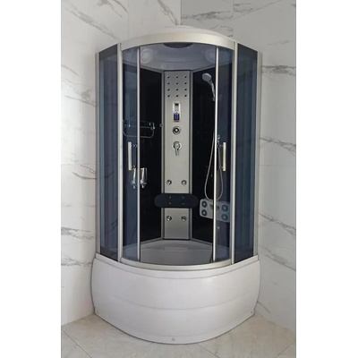 Inter Ceramic Хидромасажна душ кабина "ЛЮБОВ" ICSH 701-1 NEW 100*100, 100x100x215см, 5мм (701-1 NEW 100*100)