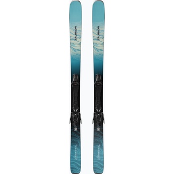 Salomon Дамски пистови ски Salomon Stance W 80 + автомати M10 GW alaskan blue/porcelain/lime cream