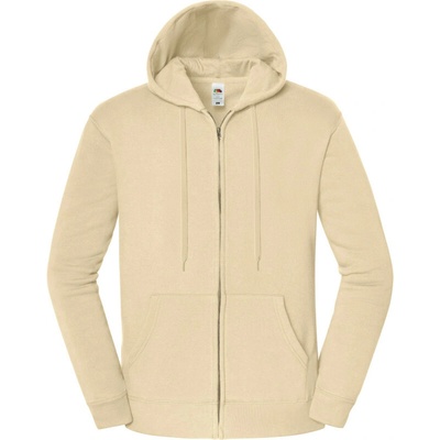 Fruit of the Loom mikina Iconic Premium Hooded Sweat Jacket desert sand