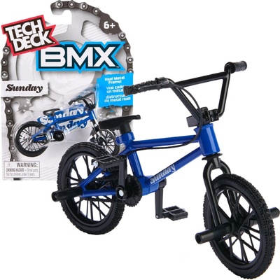 Tech Deck finger bike BMX Sunday modrý s nálepkami
