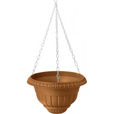 Nohel Garden Žardinka závěsná MILANO plastová terakota 30x16 cm
