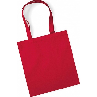Westford Mill Taška Organic Premium Cotton Tote, červená