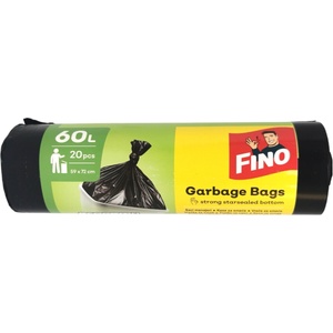 FINO торби за смет, Economy, 20 броя, 59х72см, 60 литра