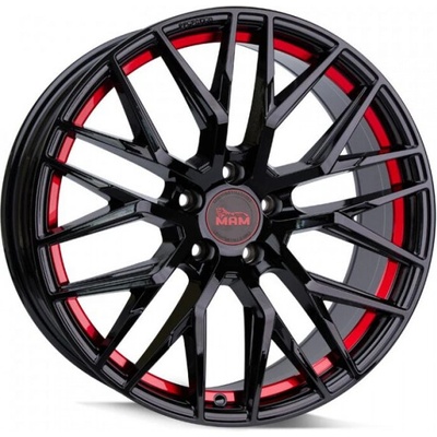 MAM RS4 8x18 5x112 ET45 black red inside