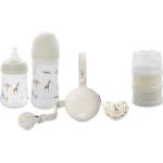 Interbaby Бебешки комплект за хранене Interbaby - Jirafa Savanna, 6 части, бежов (SET76-05) - ozone