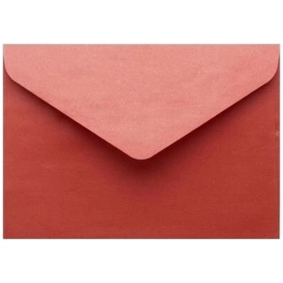 Metalická (perleťová) obálka červená C7 (82x113mm)
