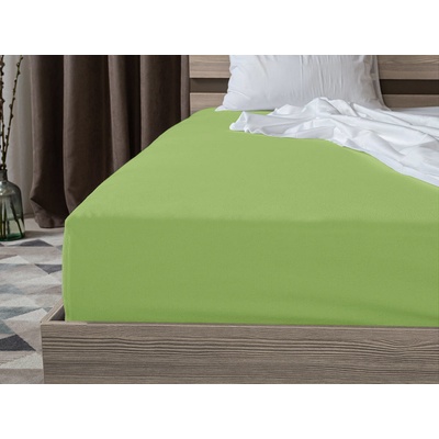 Textilomanie Jersey prostěradlo světle zelené 180x200