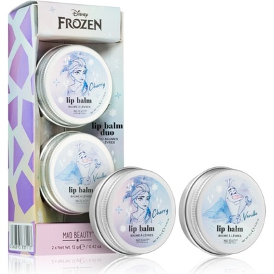 Mad Beauty Frozen подхранващ и хидратиращ балсам за устни дуо с аромат Cherry and Vanilla 2x12 гр