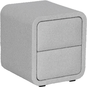 Carmen Нощно шкафче за спалня rodos - светлосив 326