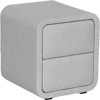 Carmen Нощно шкафче за спалня rodos - светлосив 326