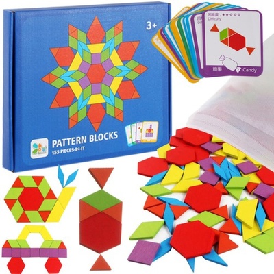 Kruzzel vzdělávací puzzle geometrické obrazce