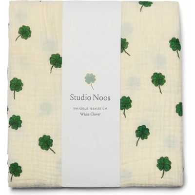 STUDIO NOOS SWADDLE ZAVINOVAČKA Print Large White Clover