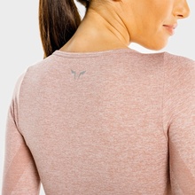 SQUATWOLF Športový Top Marl Bezšvový Crop Top Ružové Zlato
