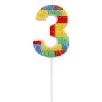 JUNIOR Свещ за торта JUNIOR Lego модел 3-p 10, 5 cm