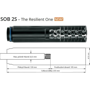 Recknagel SOB 2S M 15x1 7,62 mm