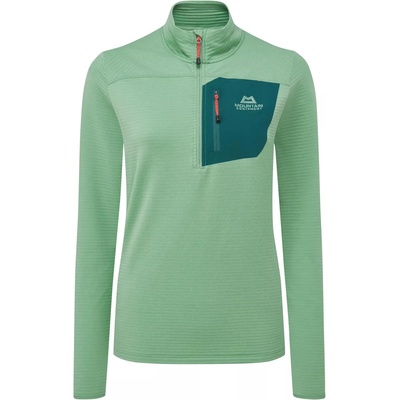 Mountain Equipment Дамски поларен пуловер Mountain Equipment Women's Lumiko Zip-T Fleece jumper - Lichen Green / Deep Teal - размер 36 (EU) (105-7226-0212)